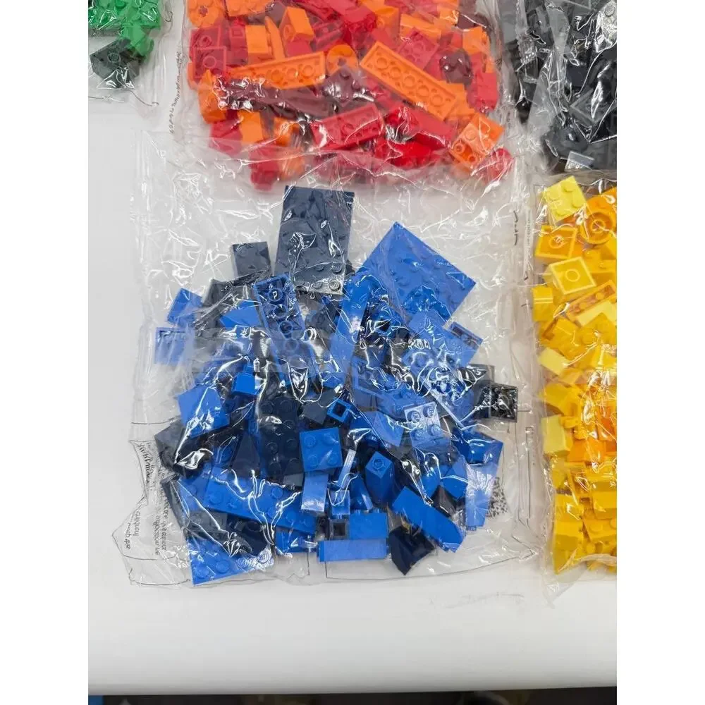 Building Bricks Parts Lot 11 Color Sorted Bags New 3.00lb Bulk Pieces